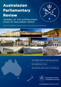 Australasian Parliamentary Review AUTUMN/WINTER 2026 • VOL 41 NO 1